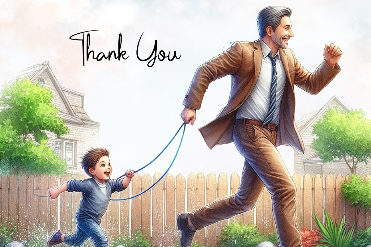 Fathers Day Watercolor Cliparts, an Illustration by RobertsArt (Photo 6 of 8)