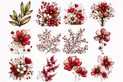 Watercolor Wildflower Clipart, an Illustration by DreamArtGraphic (Thumbnail 4 of 8)