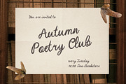 The Quiet Season Vintage Script Font, a Handwritten Font by Cute Atelier (Thumbnail 4 of 9)