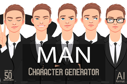 MAN CHARACTER portrait CREATOR (EPS)