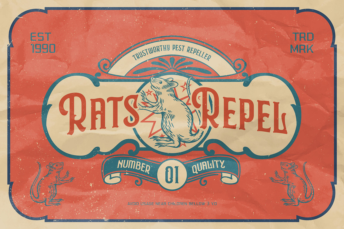 Young Fighter Vintage Display, a Serif Font by alit design (Photo 8 of 21)