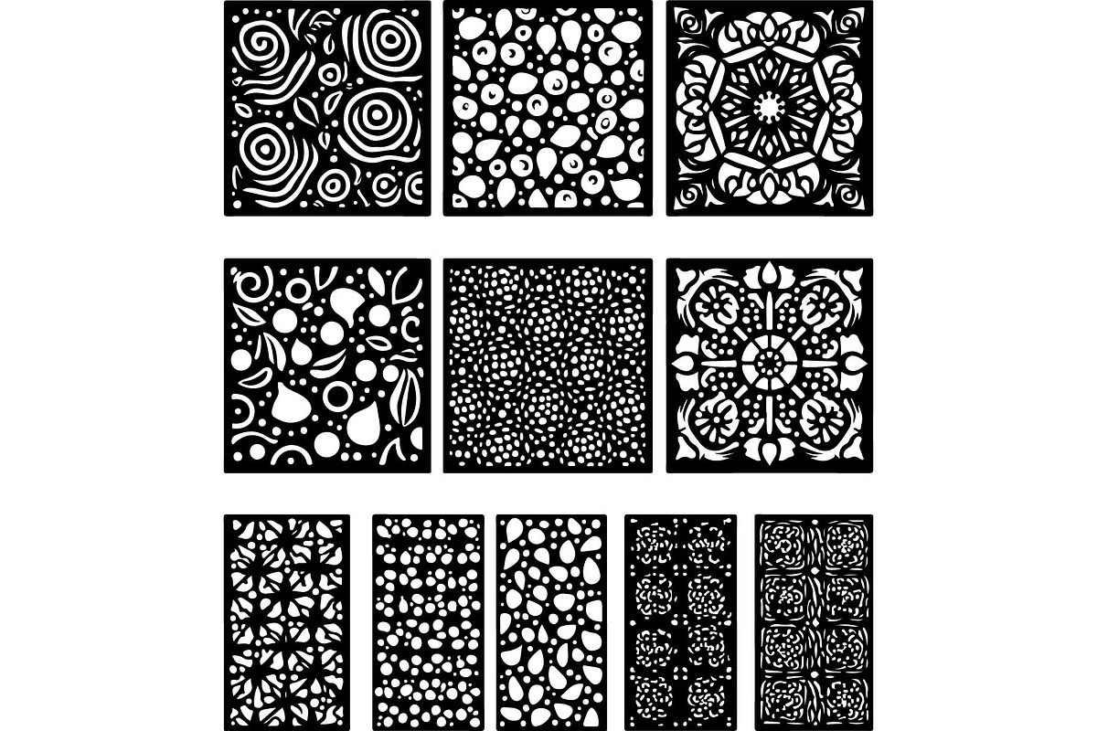 Black Lasercut Panel Bundle, an Object Graphic by Designer_Momina (Photo 8 of 13)