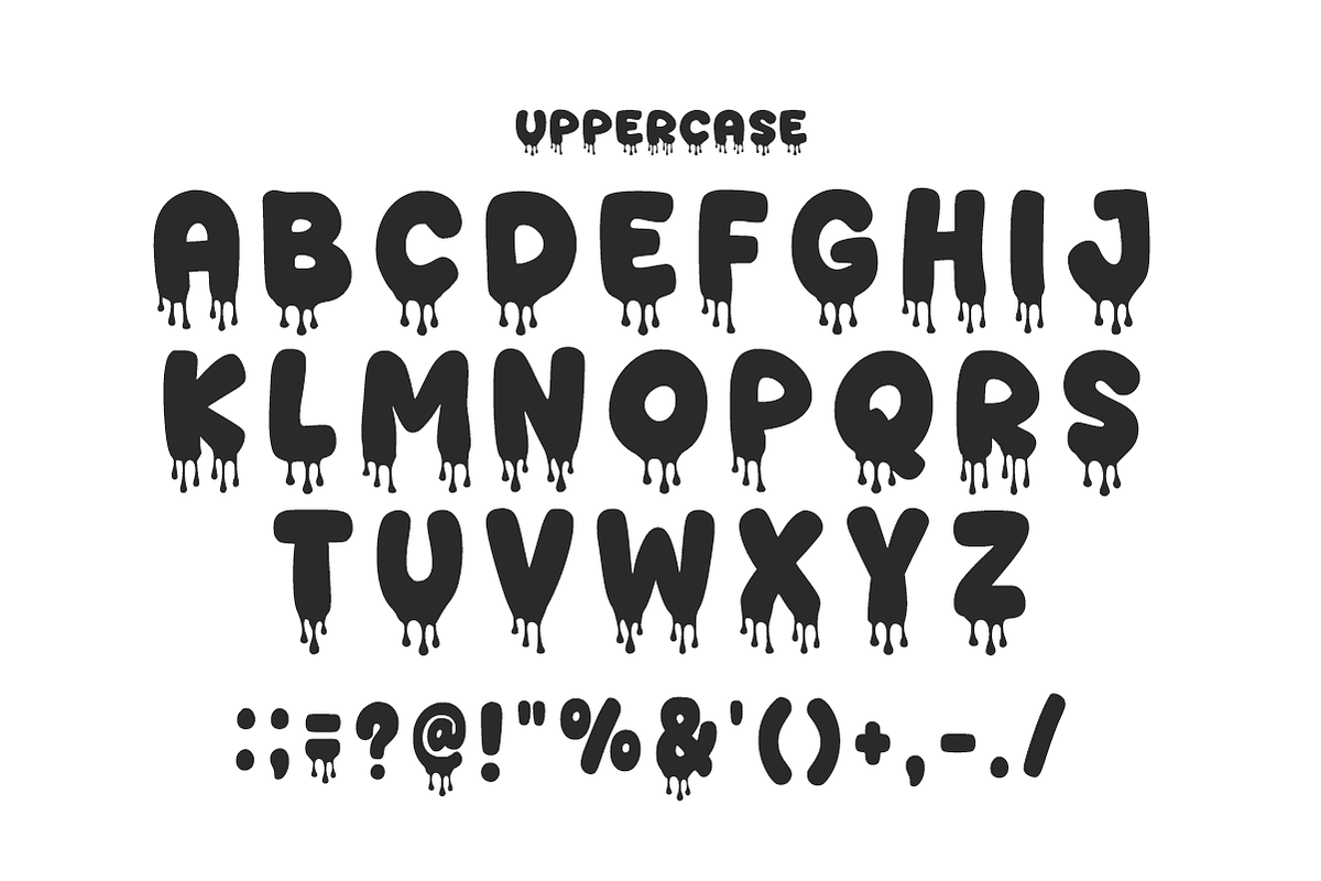 Spooky Season - Halloween Drip Font, a Sans Serif Font by KiddoGlyphs Studio (Photo 6 of 6)