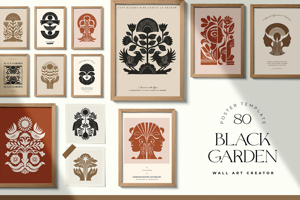 Black Garden | Wall Art Creator, an Object Graphic by Leleka.Store (Photo 1 of 16)