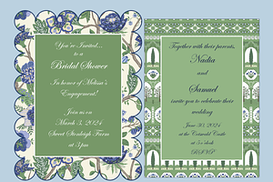 Boho Patterns - Indian Garden Green