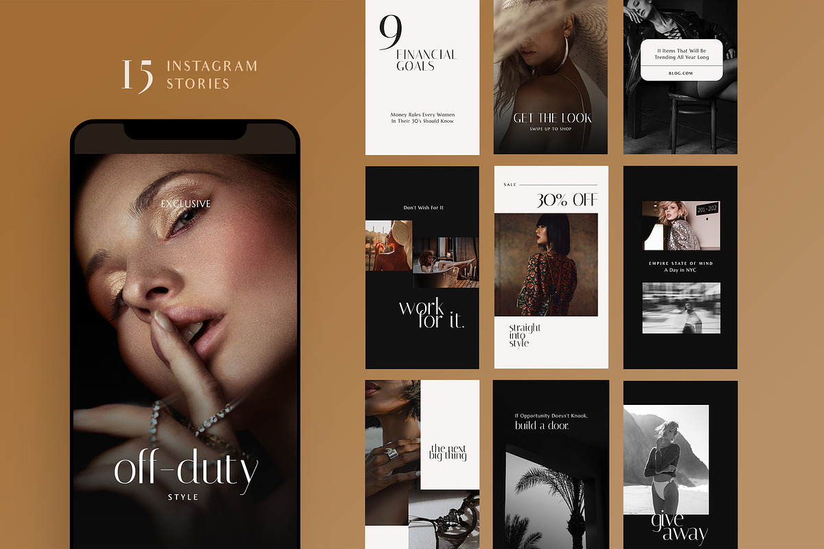 LUXE Instagram Template CANVA & PS, a Social Media Template by Signture Muse Design (Photo 3 of 7)