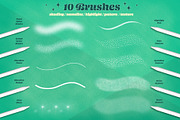 3D Letters Toolkit for Procreate, a Brush Add-On by Aurelie Maron (Thumbnail 2 of 8)