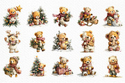 Whimsical Christmas Teddy Bear, a Seasonal Illustration by Craft Nest (Thumbnail 5 of 6)