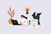 Workaholic Life Illustration, a Work Illustration by Jump Studio (Thumbnail 10 of 10)