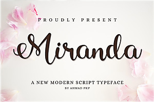 Miranda Font Modern Script