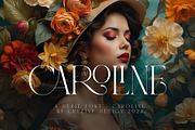 Caroline Luxury Serif, a Serif Font by Cruzine (Thumbnail 1 of 10)
