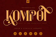 Kompot - This is the Greatest Font, a Font by VP Fonts (Thumbnail 1 of 12)