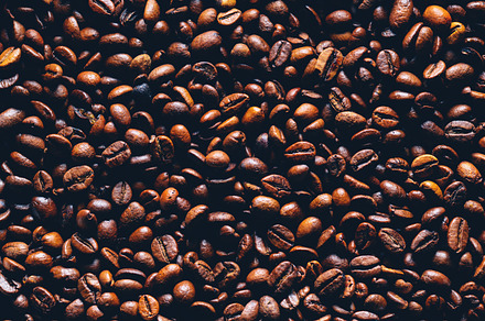 Coffee beans stock photo