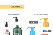 Cosmetic Bottles Mockup Vol.1, a Cups & Container Mockup by Kotulsky Mockups (Thumbnail 3 of 4)