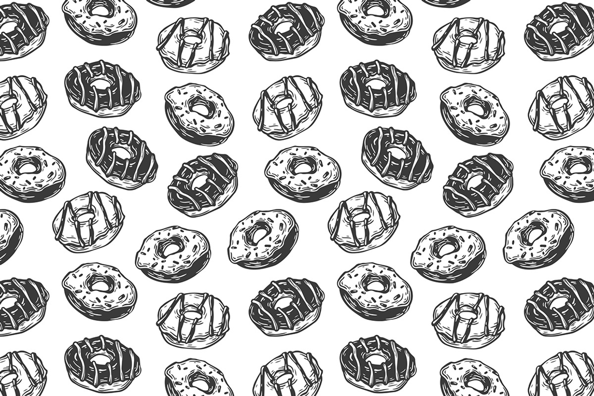 Sweet Dreams. Vector Set., a Food Illustration by Olga Olmix (Photo 6 of 8)