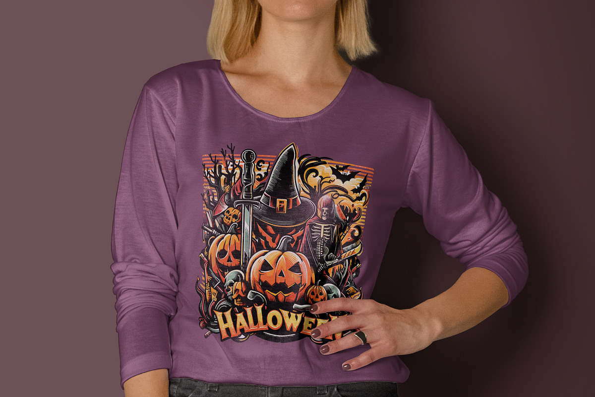 Boo Halloween Shirt Design, a Graphic by Vector Portal (Photo 4 of 5)