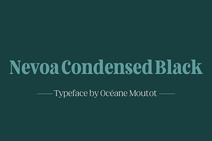 Nevoa Condensed Black