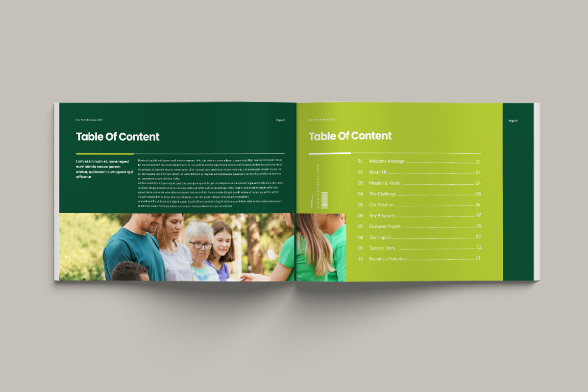 Charity Brochure Landscape, a Brochure Template by Pixelpick (Photo 2 of 9)