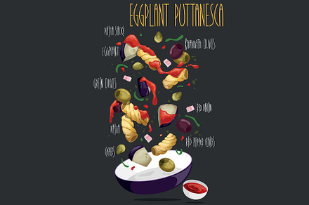 Eggplant puttanesca