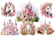 Pink & Gold Royal Victorian Clipart, an Object Illustration by Digital Xpress (Thumbnail 9 of 10)