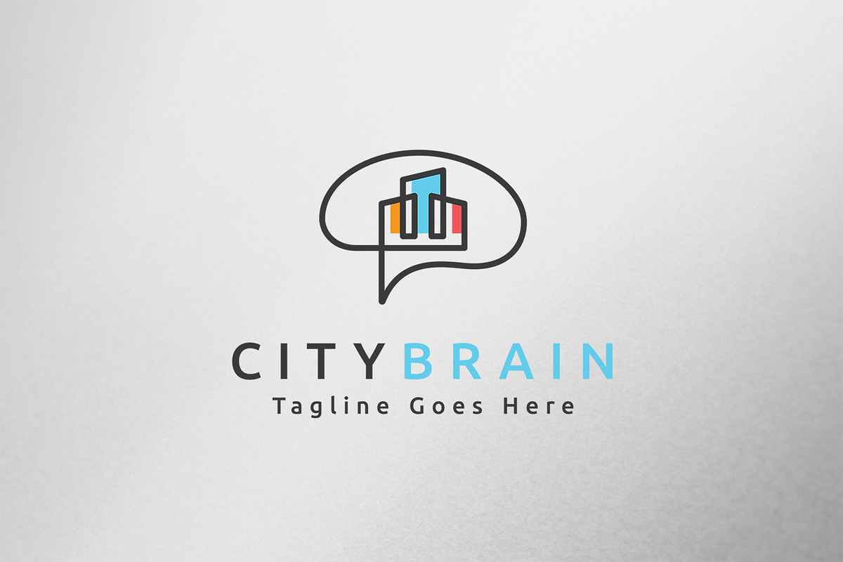 City Brain Logo Template, a Branding & Logo Template by C_Monica (Photo 1 of 3)