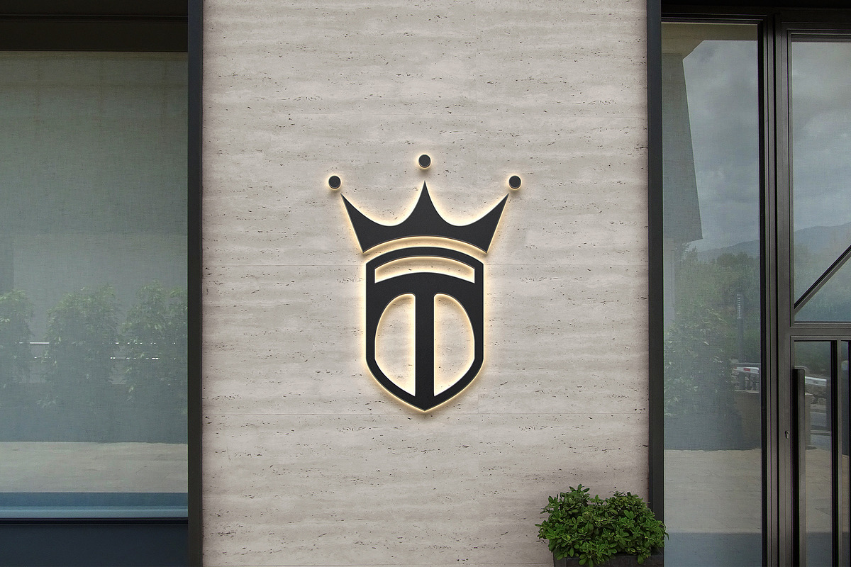 Logo Mockup 3D Black Sign Luxury, an Advertising Mockup by Asylab (Photo 4 of 5)