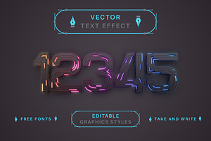 Cyber Cable - Editable Text Effect