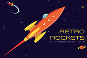 Vector Retro Rockets, a Technology Illustration by Carolyn Packard Design (Thumbnail 9 of 9)