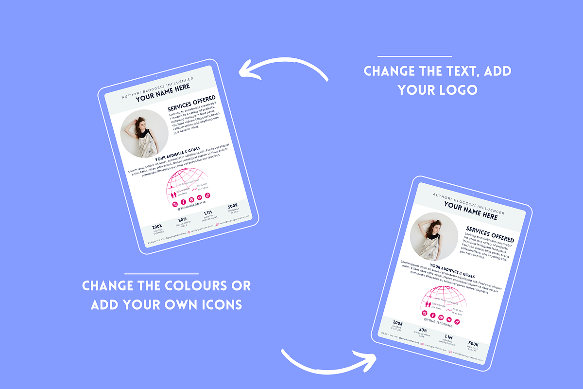 Media Kit Canva Template (1-Page), a Branding & Logo Template by Iampaulrose (Photo 3 of 3)