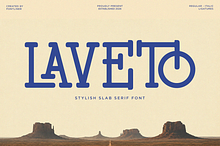 Laveto - Western Slab Serif Font