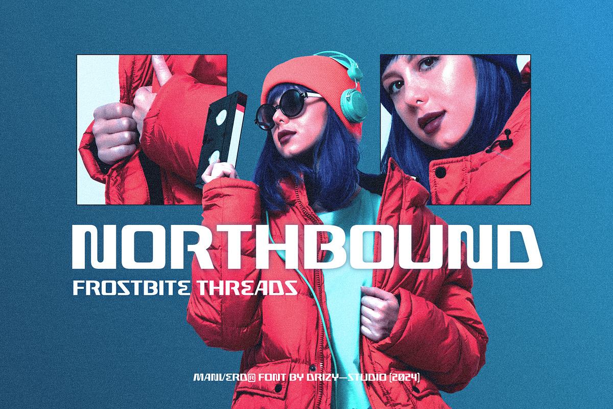 Manverd – Futuristic Display Font, a Sans Serif Font by Drizy (Photo 5 of 10)