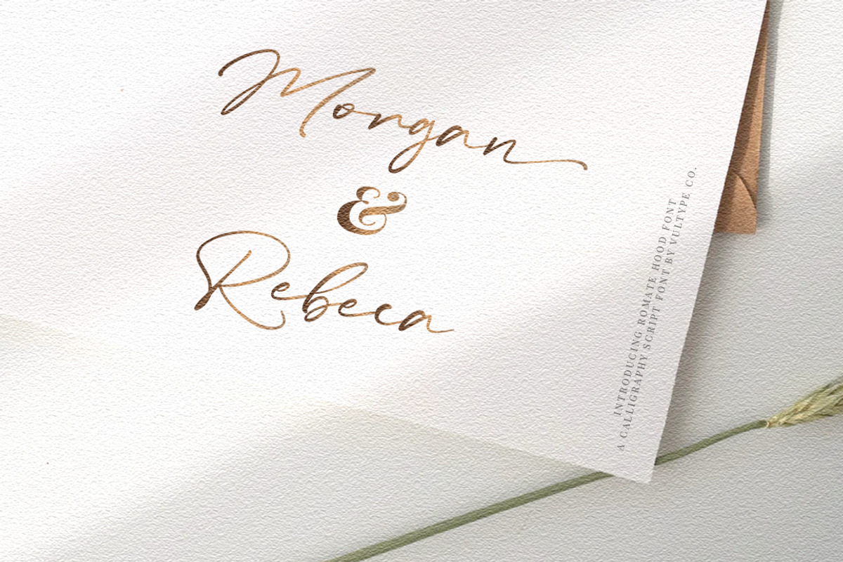 SALE ! Romate Hood Script + Swash, a Script Font by Vultype Co. (Photo 12 of 14)