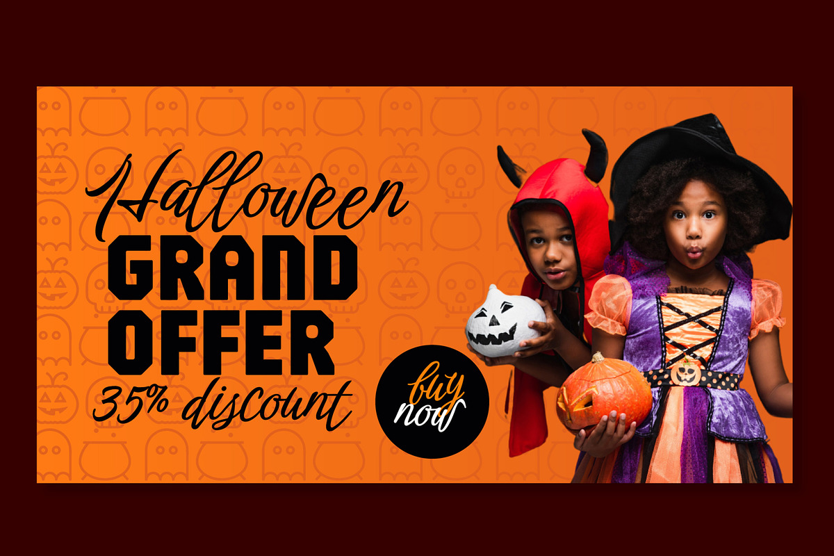 Halloween Web Banner Ads Template, an UI Kit Template by CreativeShaper (Photo 2 of 4)