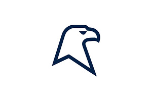 Eagle head outline emblem, a Branding & Logo Template by Vectorium Studio