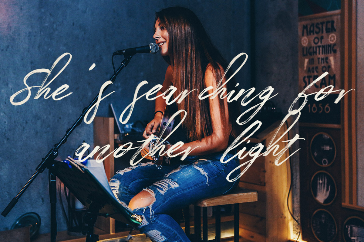 Rapstar Brush & SVG Font, a Script Font by Cruzine (Photo 11 of 13)