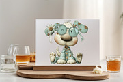 Whimsical Summer Dogs Clipart Bundle, an Illustration by SVGArt (Thumbnail 5 of 9)