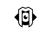 Letter M Eye Lens Logo, a Branding & Logo Template by Buqancreative (Thumbnail 1 of 4)