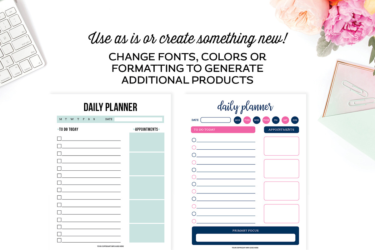 Worksheet Templates for Illustrator, a Templates & Theme by Michelle Hickey Design (Photo 4 of 5)