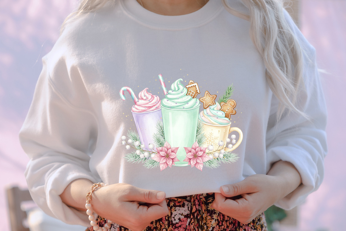 Pink Gingerbread Coffee Christmas, an Illustration by designcity5 (Photo 6 of 8)