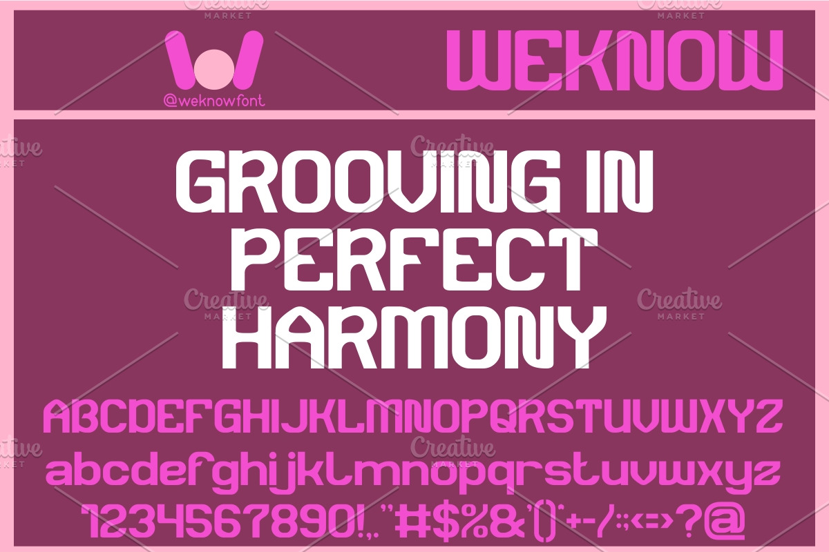 Synthetic Rhythm font, a Font by weknow (Photo 2 of 8)