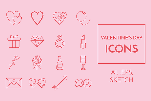 16 Valentines Day Icons