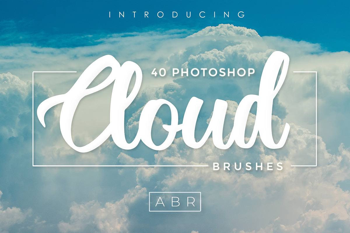 40 Cloud Brushes for Photoshop, a Brush Add-On by Dene Studios (Photo 1 of 13)
