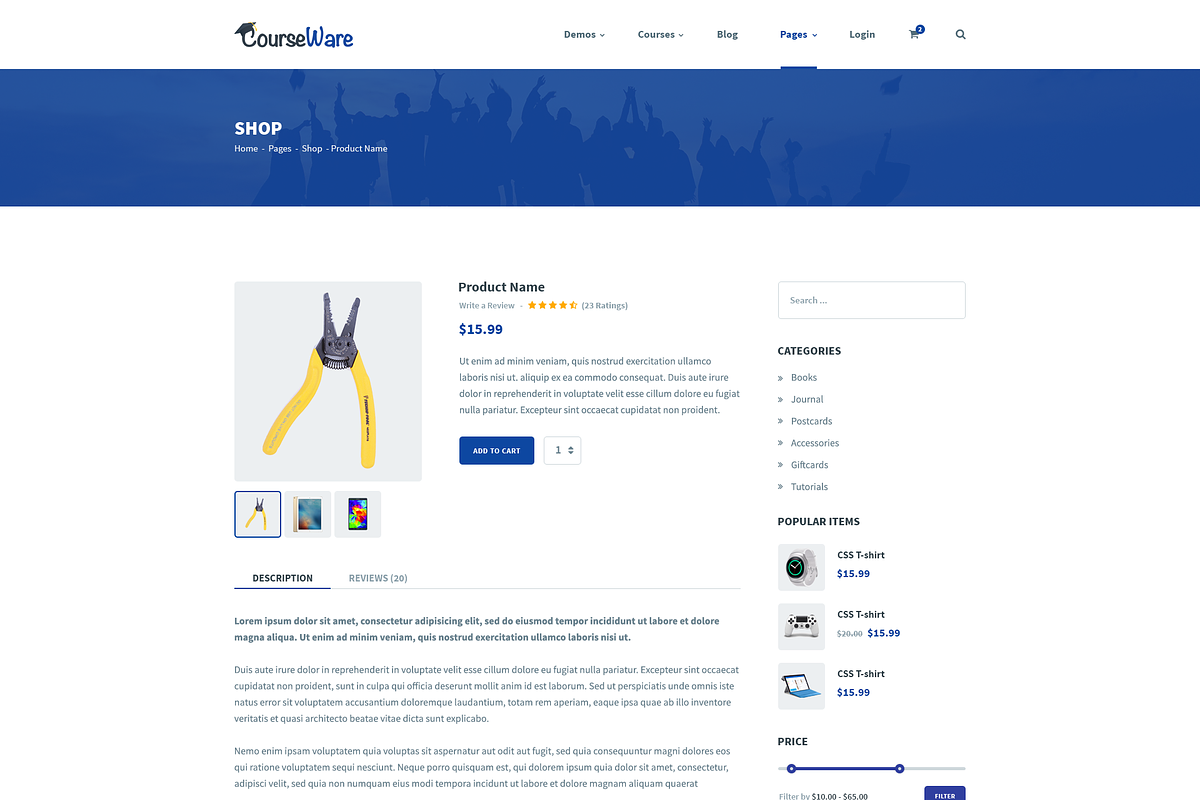 CourseWare - Learning PSD Template, a Landing Page Template by bigpsfan's SHOP (Photo 16 of 25)