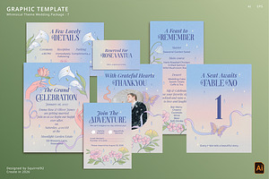 Whimsical Wedding Package - 7, an Invitation Template by Squirrel92