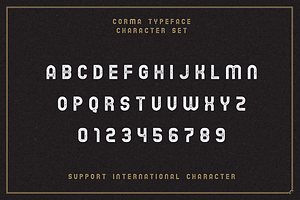 The Corma - 4 Font Files