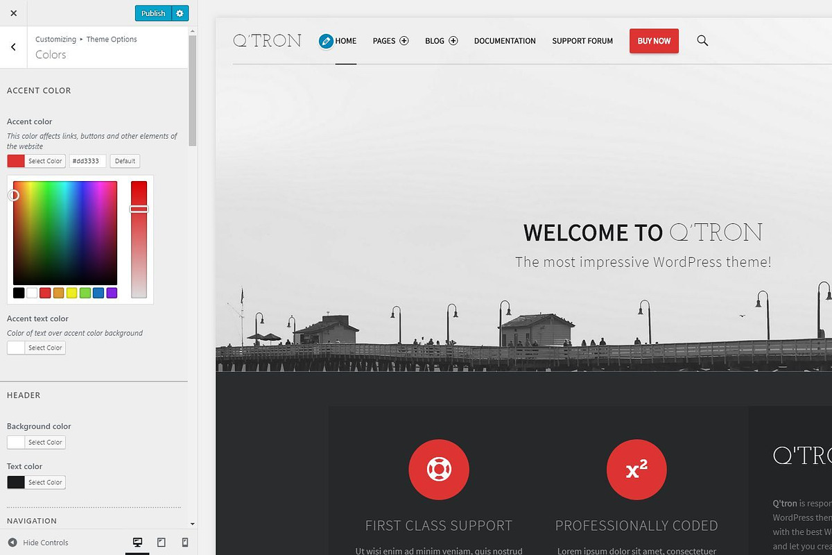 Q'tron - Business Portfolio WP Theme, a WordPress Template by WebMan Design (Photo 3 of 3)