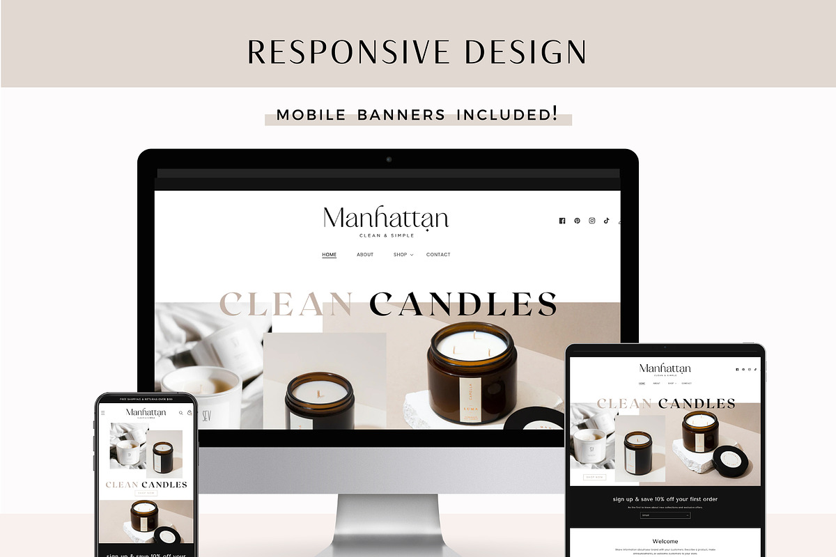 Minimal Candle Shopify Theme, a Shopify Template by Macarons and Mimosas (Photo 6 of 11)