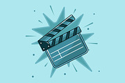 Movie clapperboard vector design, a Decorative Illustration by zyxroun shop (Thumbnail 1 of 3)