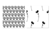 INK DREAMS: BLACK & WHITE PATTERNS, a Pattern Graphic by HANNA V (Thumbnail 6 of 9)