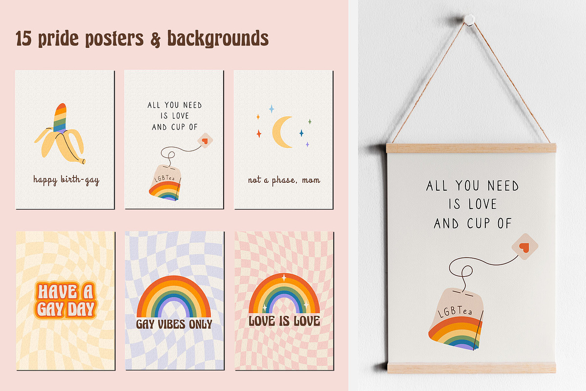 Retro Pride Collection, an Illustration by millering (Photo 3 of 16)